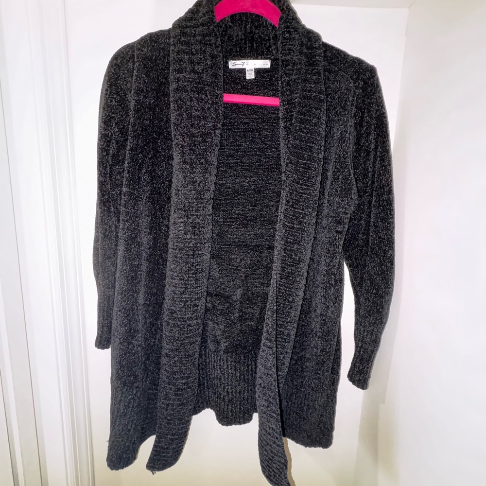 Cozy Black Cardigan Sweater
